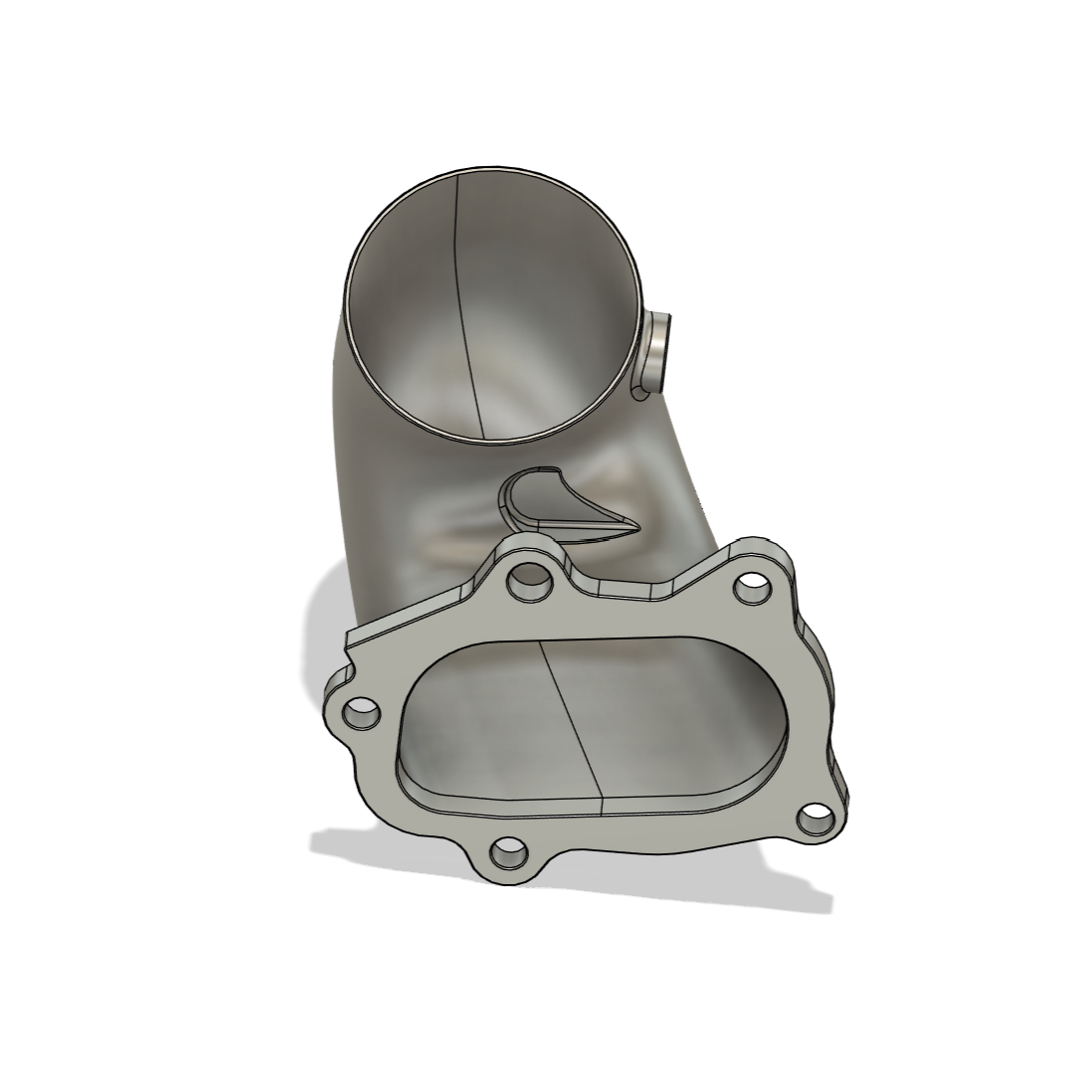 Subaru Impreza WRX STI Legacy Forester Stainless Steel 3D Metal Printed Down Pipe Dump Pump Exhaust Bellmouth Divided Un-Divided Divorced 3.0" 3.5" Twin Scroll Turbo Hyrbid VF36 VF37 VF42 VF49 VF53 IHI Blouch Garrett Kinugawa RCM Forced Performance FP Green Red Black Blue EJ20 EJ25 Hood Exit Bonnet Stack
