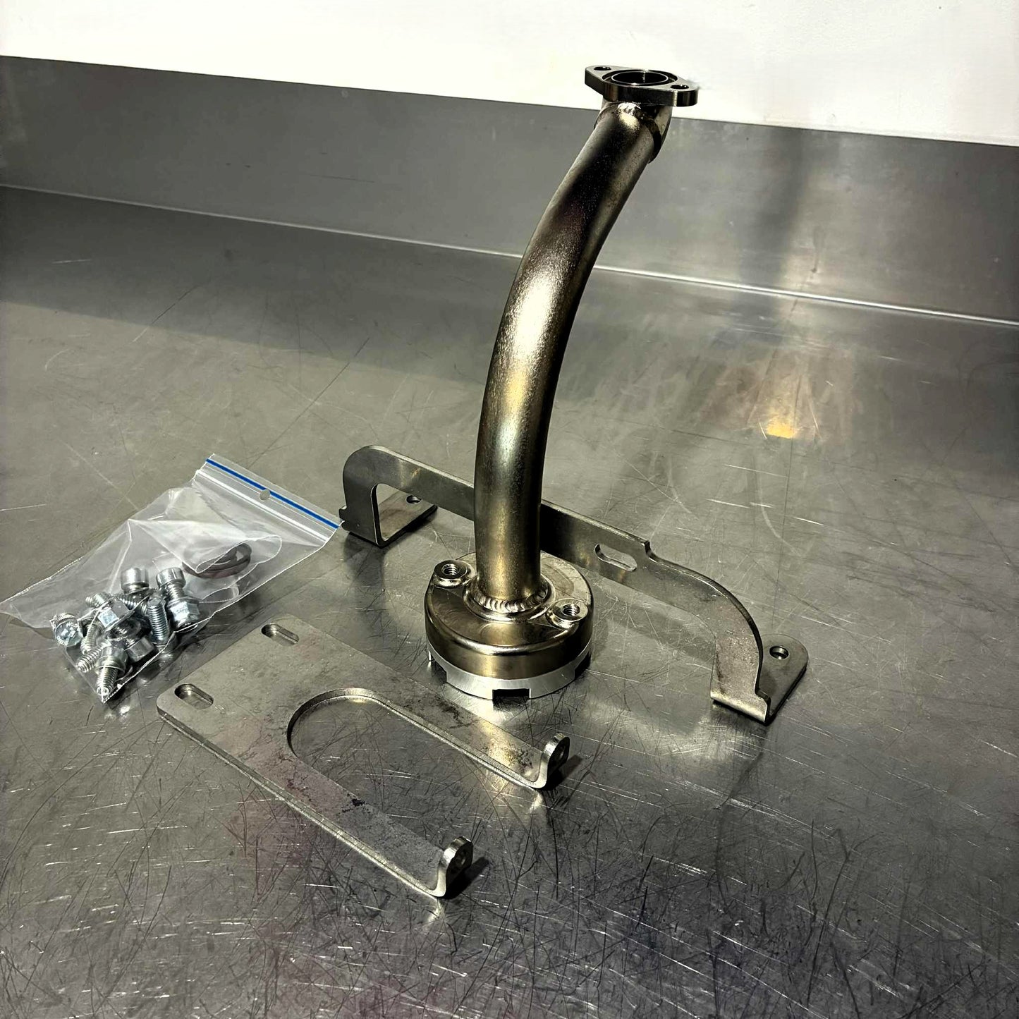 Our high flow motorsport oil pickup for the Subaru EJ Engine to suit the EJ25 Or EJ20 Twinscroll Oil Pan Sump
