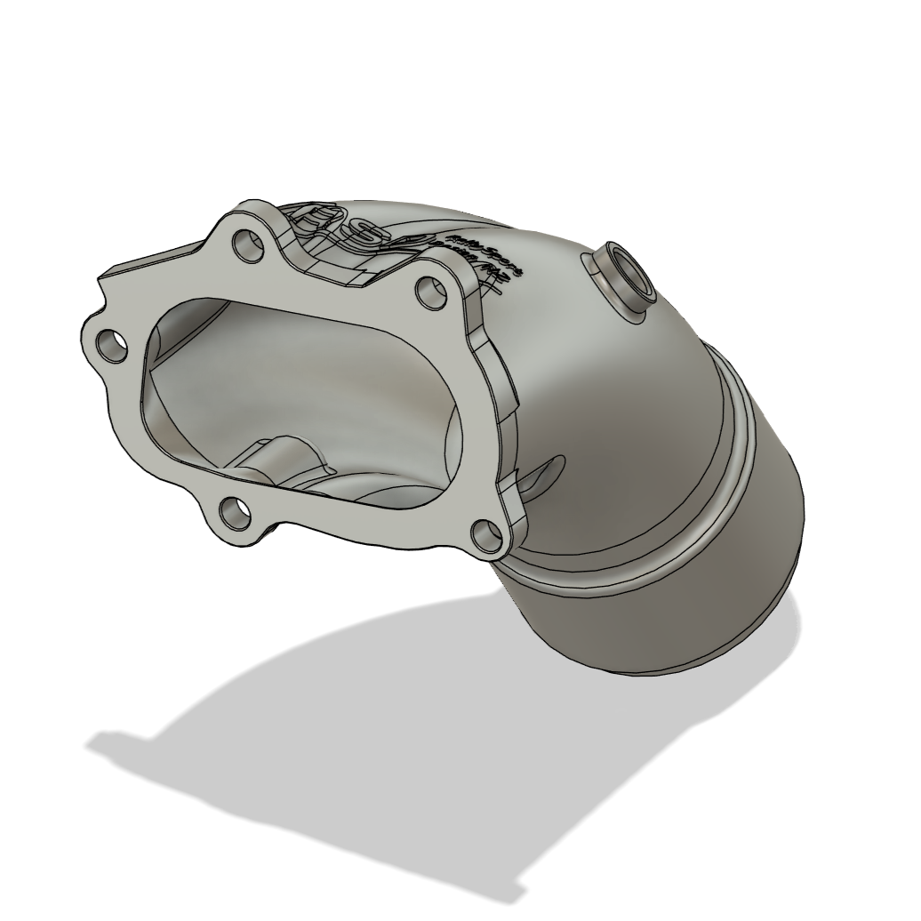 Subaru Impreza WRX STI Legacy Forester Stainless Steel 3D Metal Printed Down Pipe Dump Pump Exhaust Bellmouth Divided Un-Divided Divorced 3.0" 3.5" Single Scroll Turbo Hyrbid TD04 TD05 TD06 VF22 VF24 VF30 VF34 VF43 VF46 VF52 IHI Blouch Garrett Forced Performance FP Green Red Black Blue EJ20 EJ25