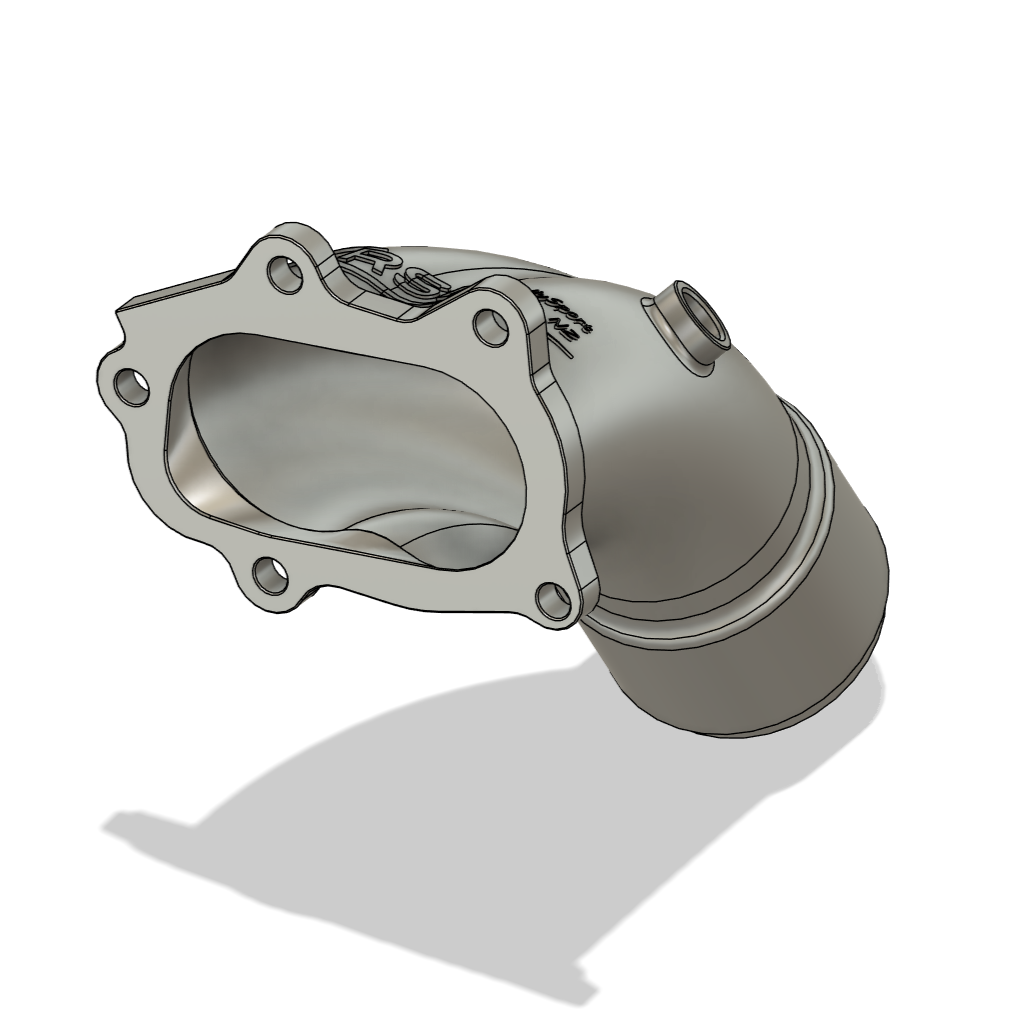 Subaru Impreza WRX STI Legacy Forester Stainless Steel 3D Metal Printed Down Pipe Dump Pump Exhaust Bellmouth Divided Un-Divided Divorced 3.0" 3.5" Single Scroll Turbo Hyrbid TD04 TD05 TD06 VF22 VF24 VF30 VF34 VF43 VF46 VF52 IHI Blouch Garrett Forced Performance FP Green Red Black Blue EJ20 EJ25