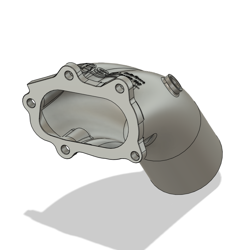 Subaru Impreza WRX STI Legacy Forester Stainless Steel 3D Metal Printed Down Pipe Dump Pump Exhaust Bellmouth Divided Un-Divided Divorced 3.0" 3.5" Single Scroll Turbo Hyrbid TD04 TD05 TD06 VF22 VF24 VF30 VF34 VF43 VF46 VF52 IHI Blouch Garrett Forced Performance FP Green Red Black Blue EJ20 EJ25