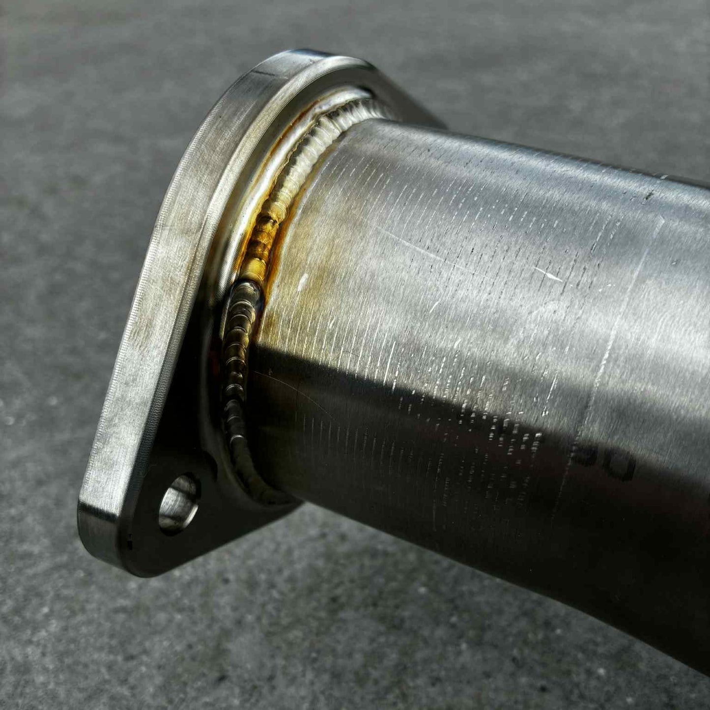 RSD Twinscroll 3.0" Stainless Steel 02-21 JDM WRX STI Downpipe, Group N Style divided Inlet