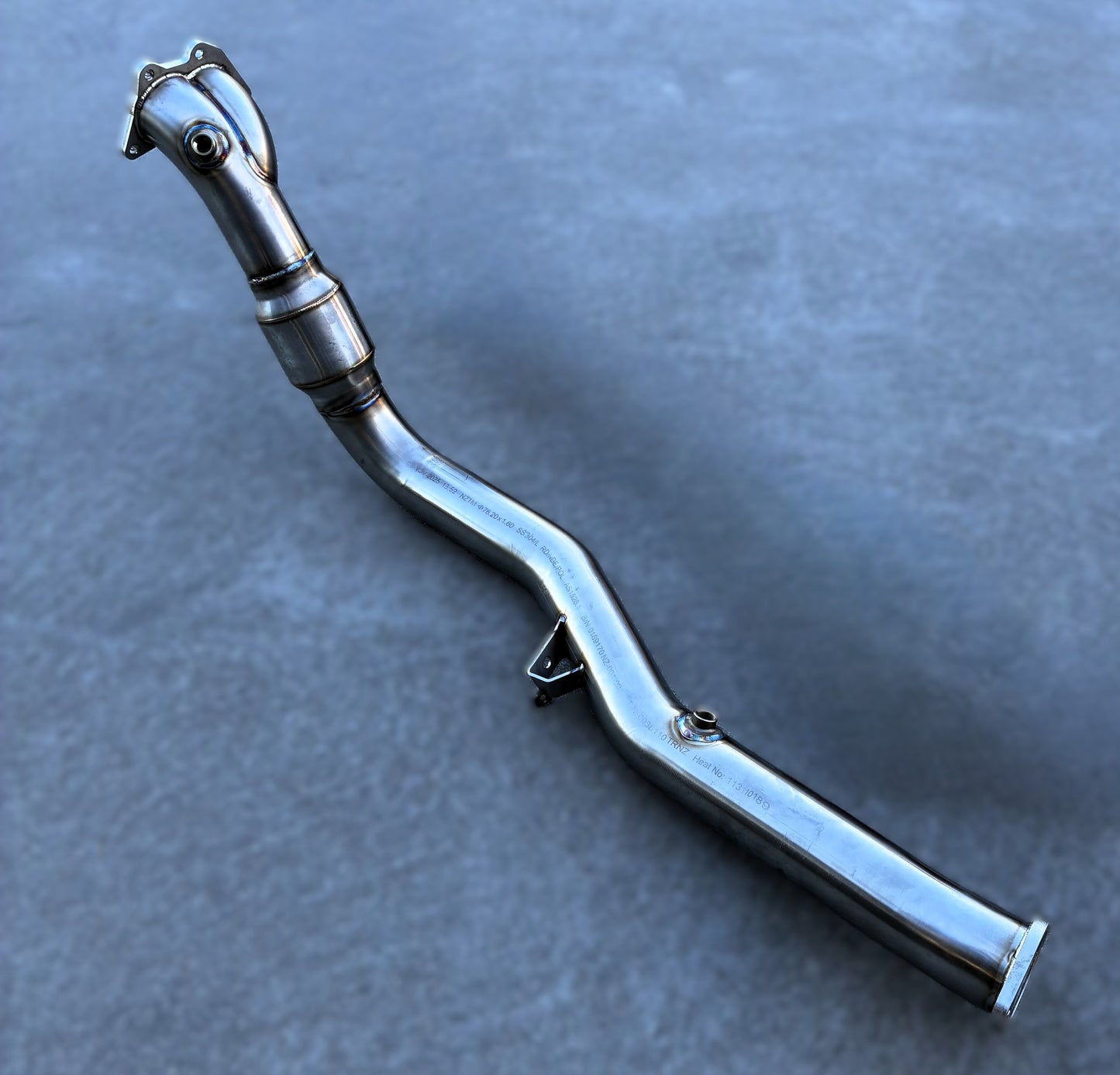 RSD Twinscroll 3.0" Stainless Steel 02-21 JDM WRX STI Downpipe, Group N Style divided Inlet